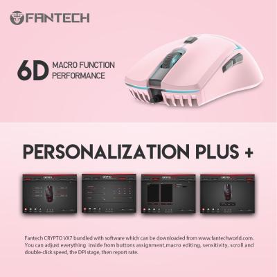 עכבר גיימינג ורוד FANTECH VX7