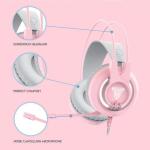 אוזניות גיימינג ורודות FANTECH HG20