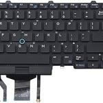 מקלדת למחשב נייד Dell E5570 Backlight tracking point