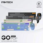 סט מקלדת ועכבר משרדי אלחוטי לחיצה שקטה WK895 Fantech אפור