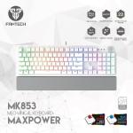 מקלדת גיימינג מכנית חוטית MK853 Fantech לבן