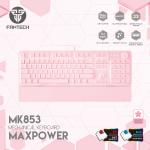 מקלדת גיימינג מכנית חוטית MK853 Fantech ורוד עם חריטה בעברית