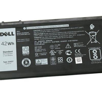 סוללה למחשב נייד דל בטריה Dell 51KD7 42wh