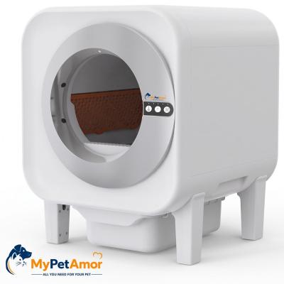 שירותים חכמים לחתולים מבית MyPetAmor דגם Amor X25C עם מצלמה 68 ליטר