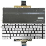 מקלדת למחשב נייד Hp 14-dw silver backlight