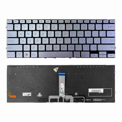 מקלדת למחשב נייד Asus UX392 backlight Silver
