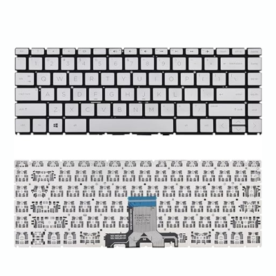 מקלדת למחשב נייד Hp 14-CD 14-CE 14-CK Silver