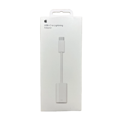 מתאם Apple USB-C ל-Lightning | מתאם מקורי | טעינה נתונים ושמע