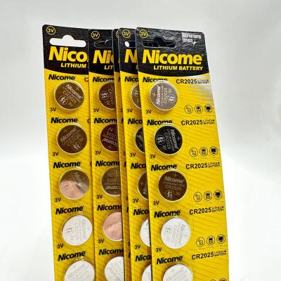 Nicome CR2025 סוללות ליתיום 3V