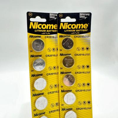 Nicome CR2016 סוללות ליתיום 3V
