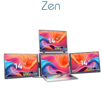 שלושה מסכי עזר 14 אינץ’ למחשב נייד דגם S780 Pro מבית Zen